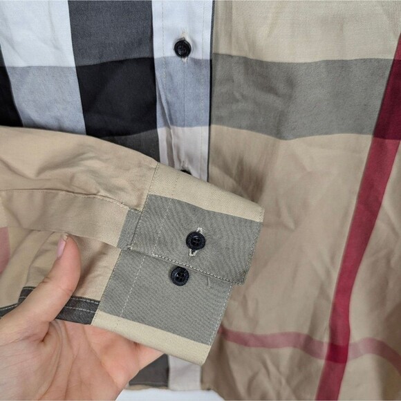 Burberry London | Classic Check Plaid Button Shirt XXL - Picture 5 of 8